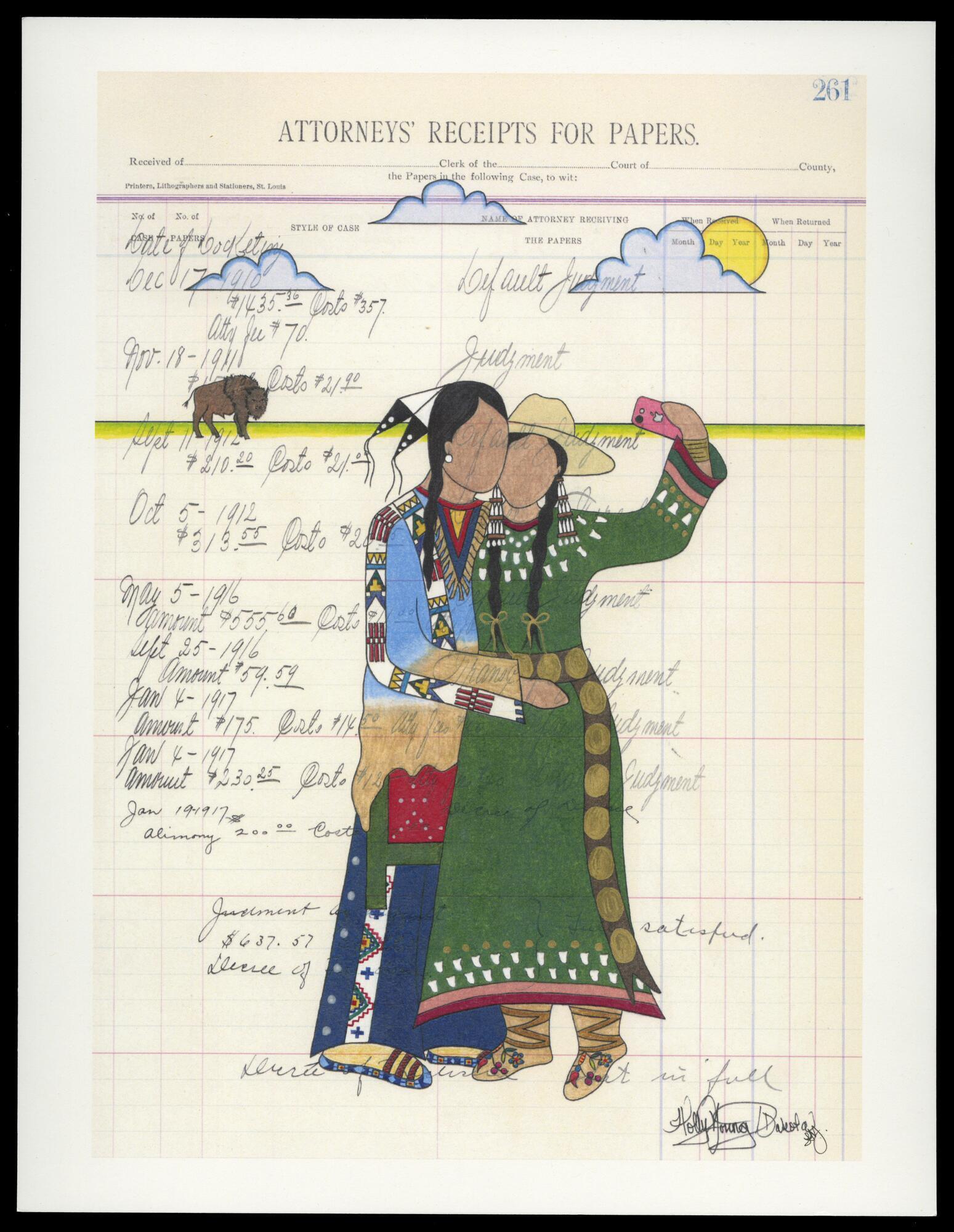 Holly Young Ledger Drawing
