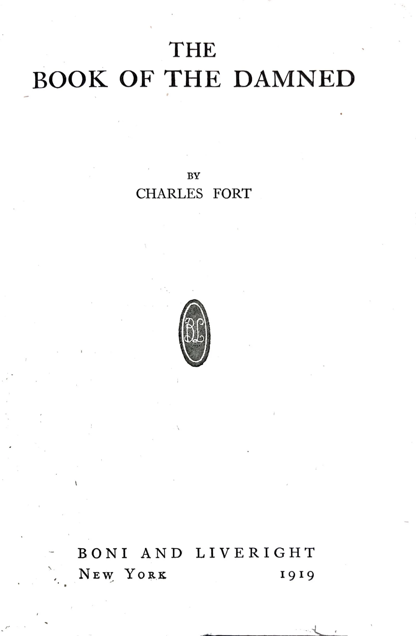 The Book of the Damned