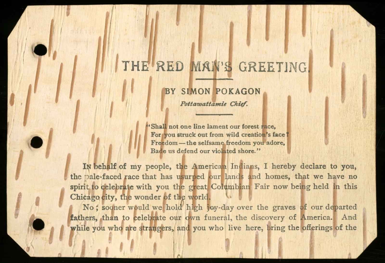 Red Mans Greeting