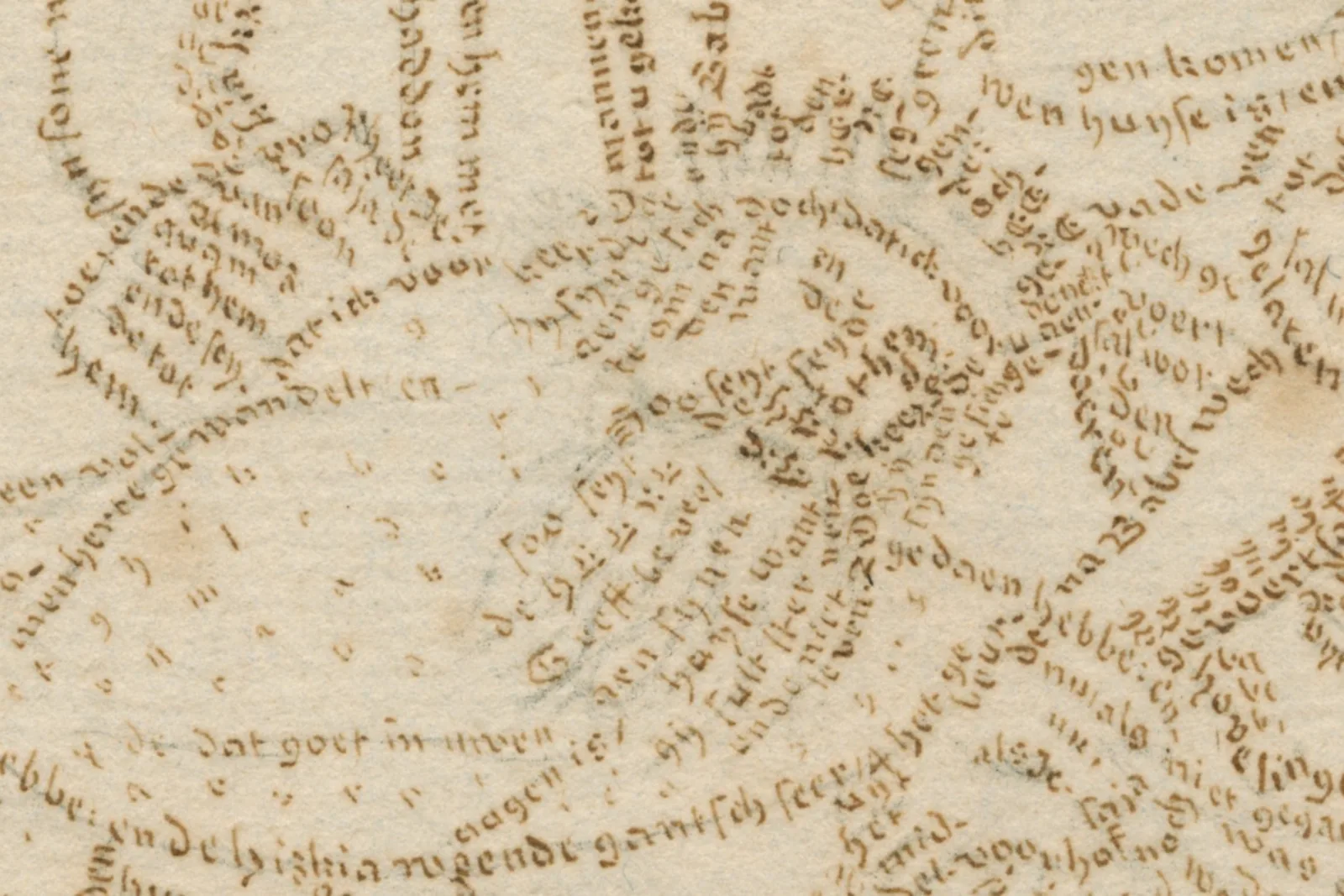 Sennacherib, beard detail Vertical lines of individual letters represent a man’s beard.